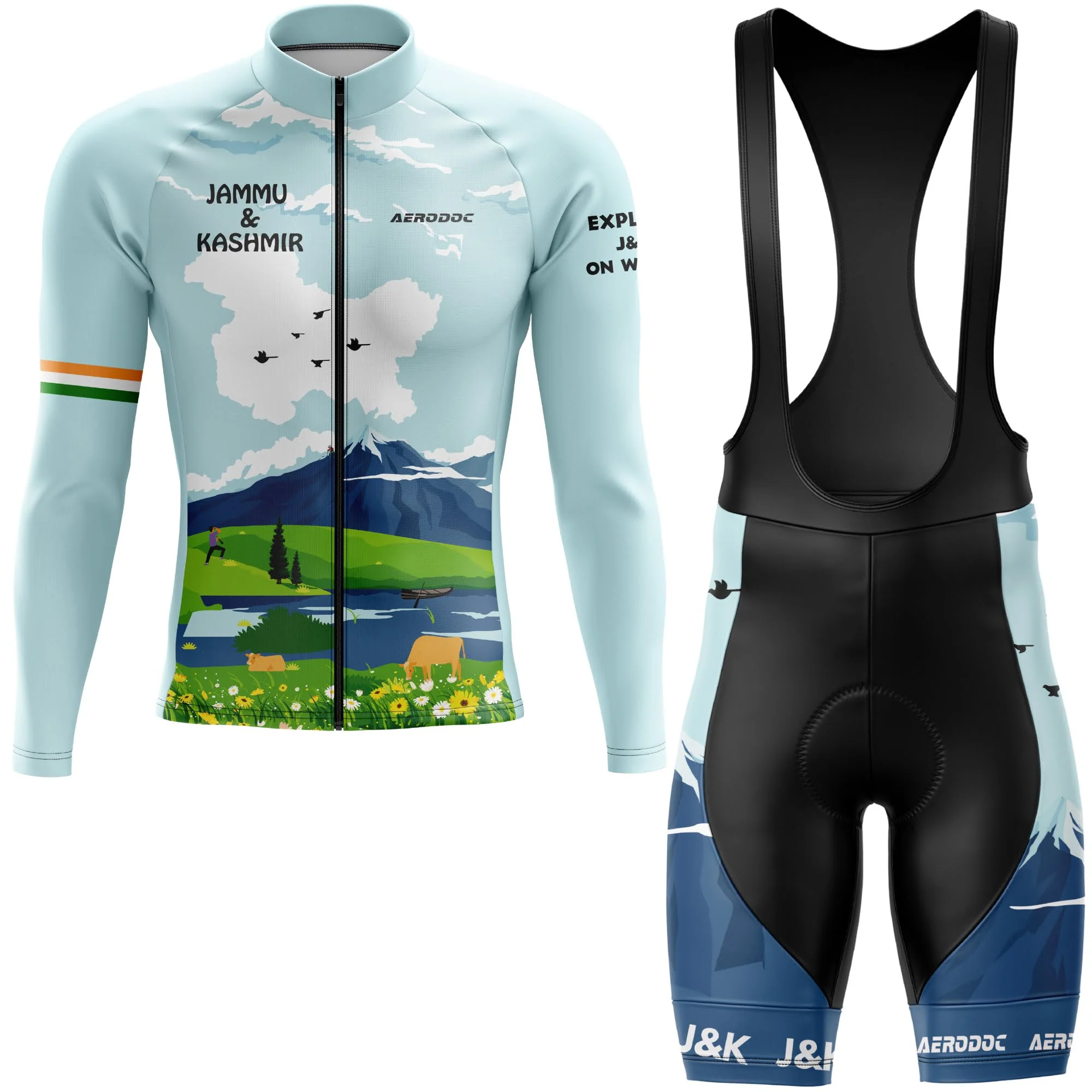 Jammu and Kashmir Cycling Jersey & Bib Shorts Jammu and Kashmir Cycling Jersey & Bib Shorts