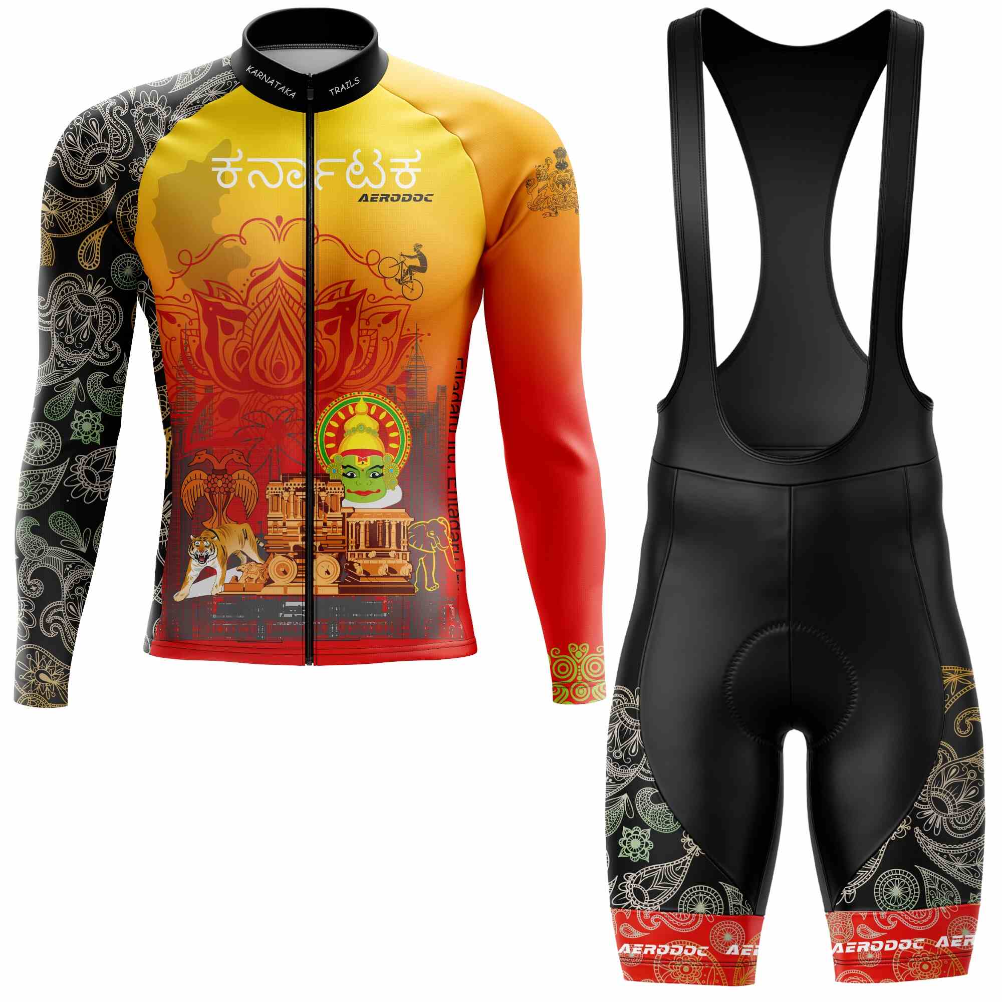 Karnataka Cycling Jersey and Bib Shorts
