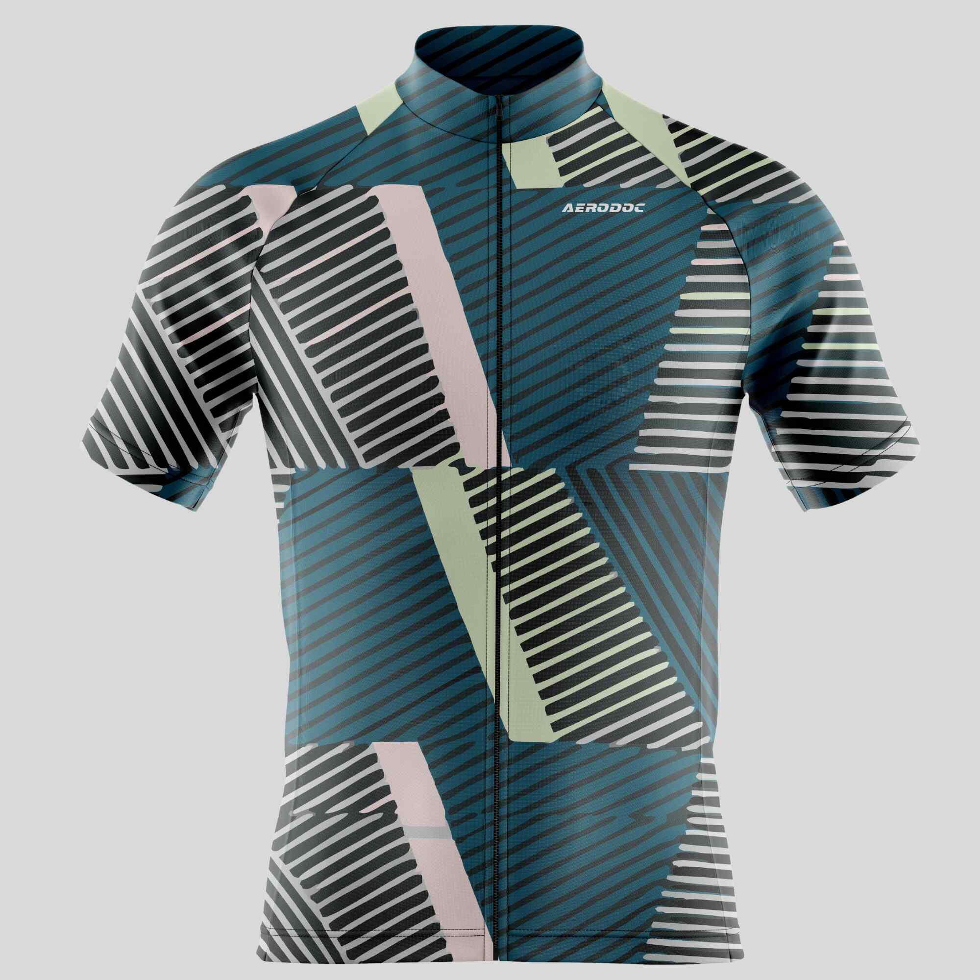 Geometric Cycling Jersey -Men's and Women's Aerodynamic & Breathable