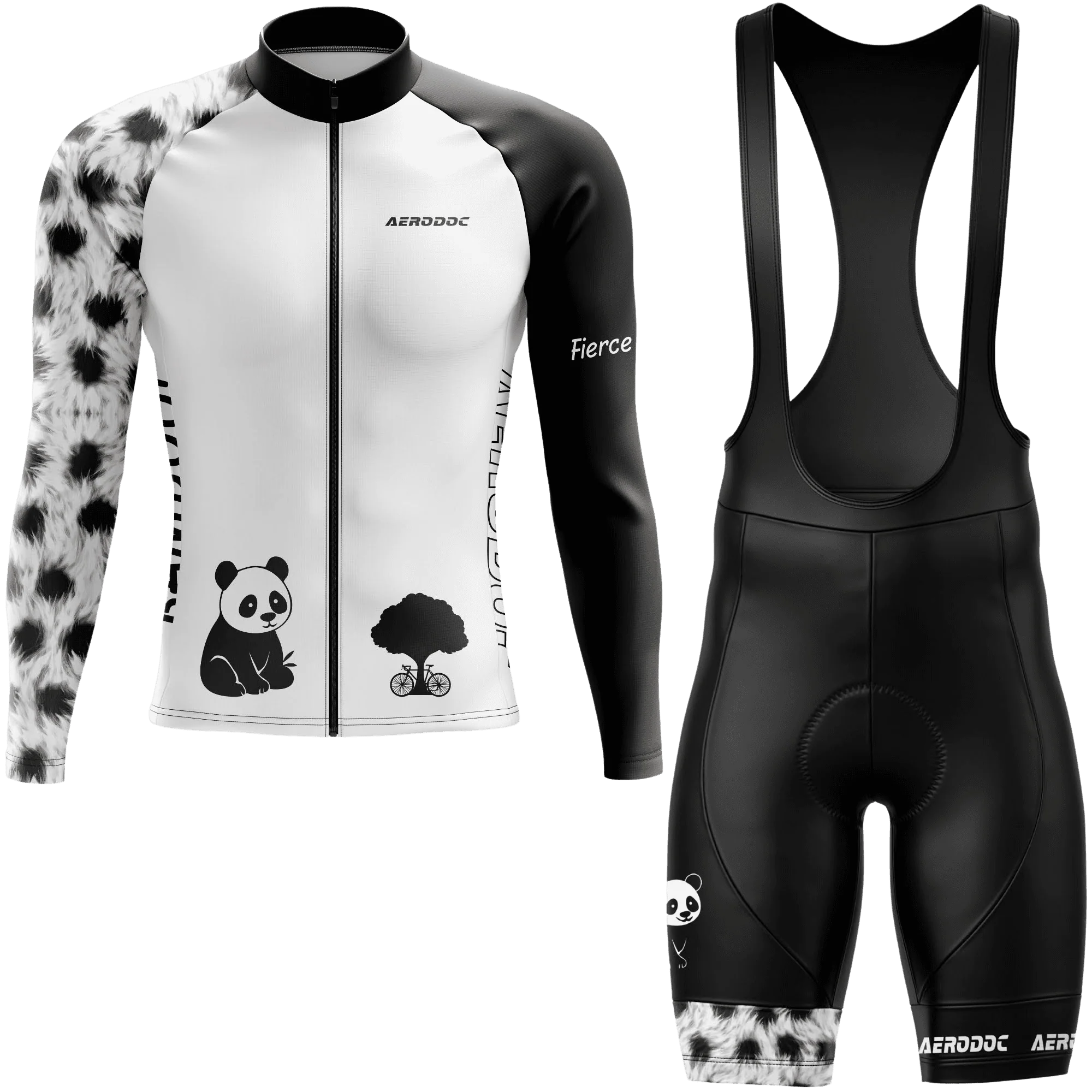 Fierce Zen Panda Cycling Kit – Racefit Jersey & Bib Shorts Set