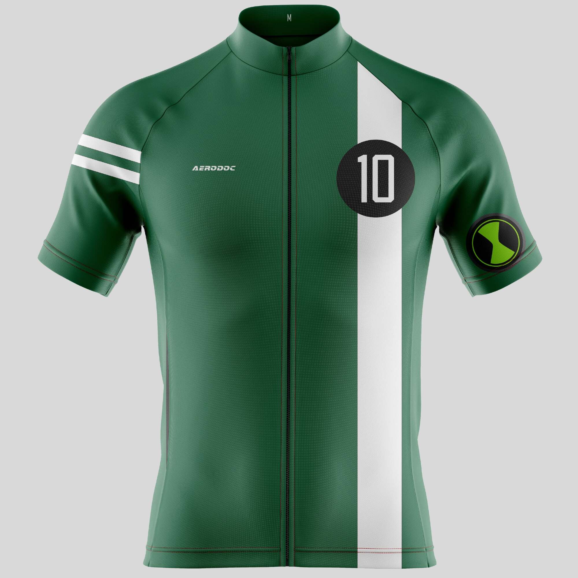Aerodoc Champion Sprinter 10 Greenline Cycling Jersey Full & Half Sleeves