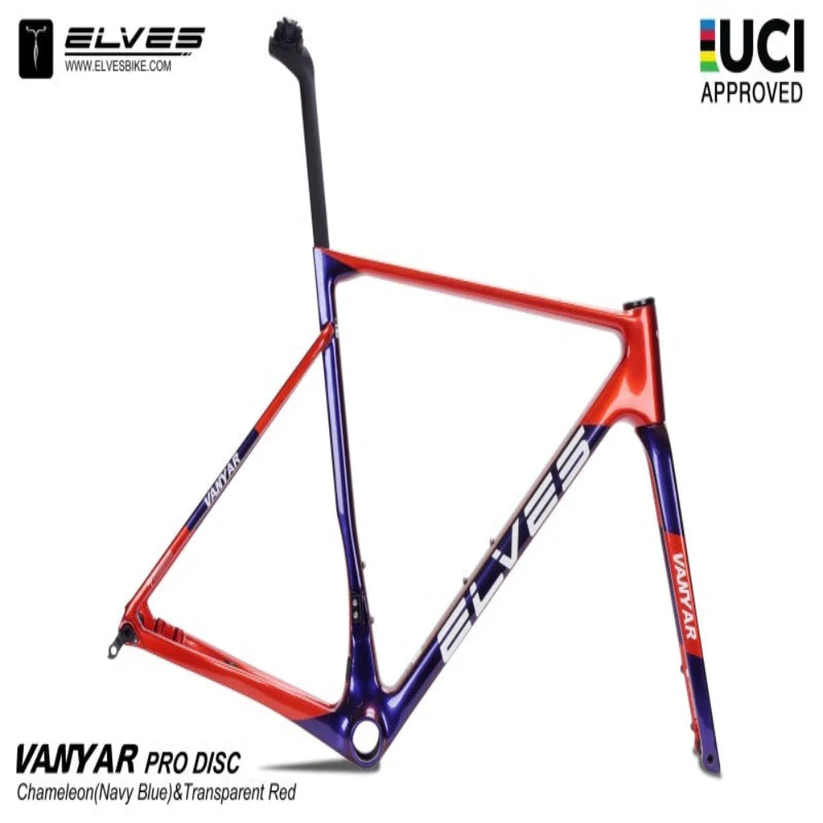 Elves Vanyar PRO Disc, UCI Approved, Road Framesets, Superlight Full Carbon Disc Road Frame